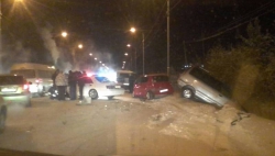 В Якутске произошло крупное ДТП, пострадали четыре человека