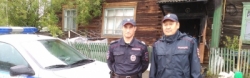 В Якутии полицейские предотвратили гибель людей на пожаре